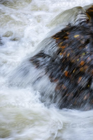 River Bode in the autumnal Harz Mountains