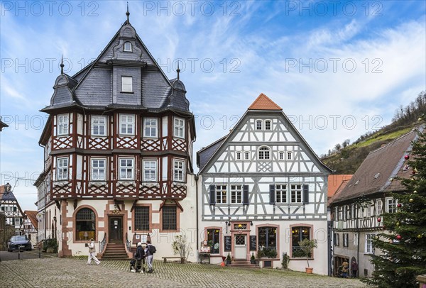 Half-timbered building on the market square Heppenheim