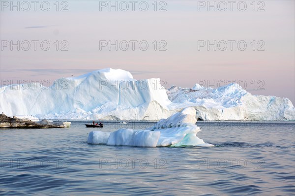 Giant icebergs in July