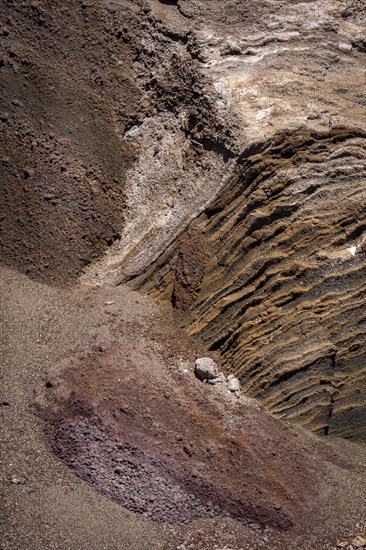 Colourful sandstone wall