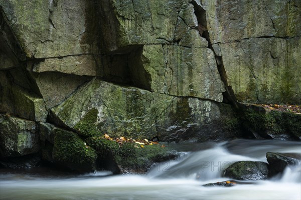 River Bode in the autumnal Harz Mountains