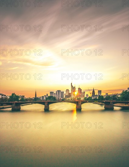 View of Frankfurt and the Frankfurt skyline