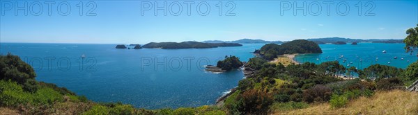 Boats anchored in the Bay of Islands