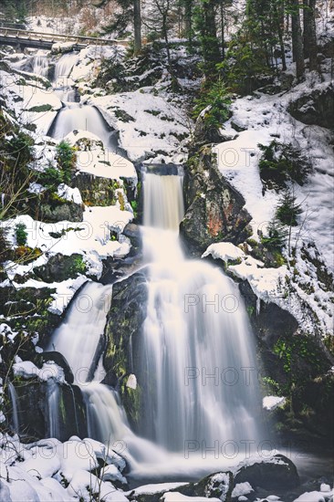 Triberg Waterfalls in Winter