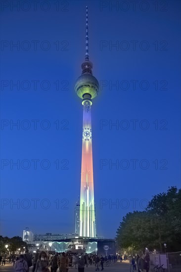 Berlin Television Tower During The Festival Of Lights Photo12 