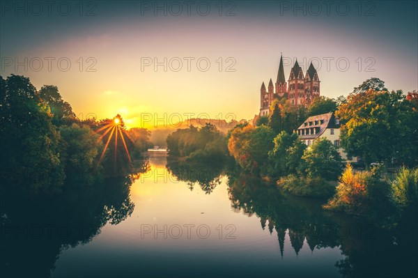 Late Romanesque and early Gothic Limburg Cathedral of Saint George or Georgsdom over the Lahn