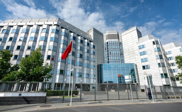 The Chinese Embassy on Maerkisches Ufer and Jannowitzbruecke