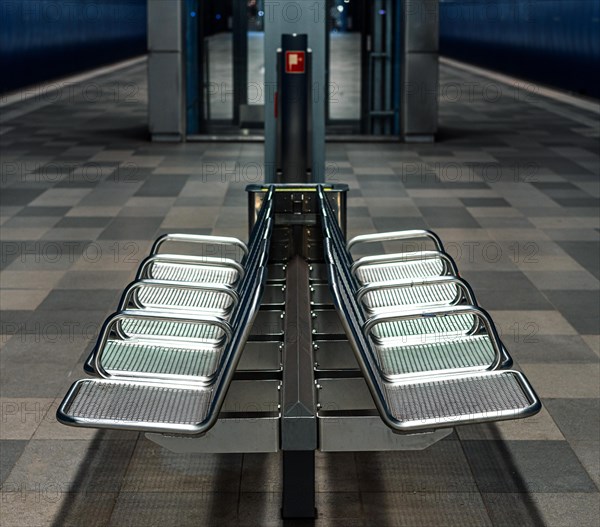 The Ueberseequartier railway station in Hamburg's Hafencity