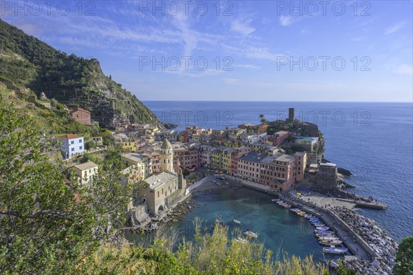 View of the town with harbour