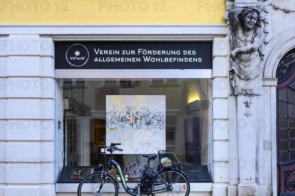 Shop window of the association for the promotion of general well-being