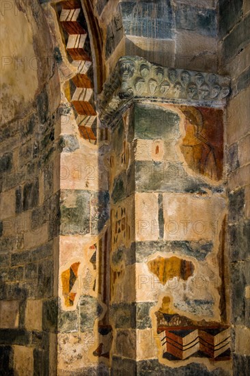 Interior with remains of frescoes