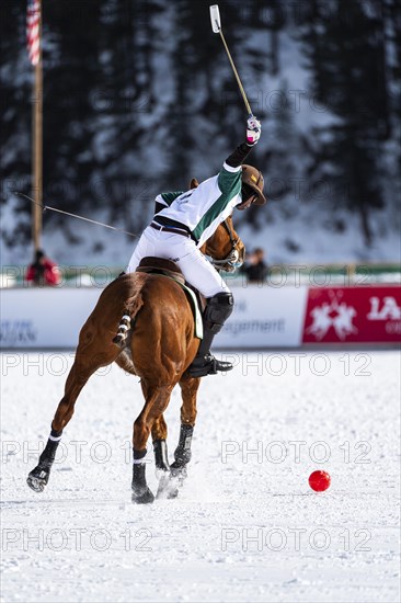 Santiago Marambio of Team Azerbaijan Land of Fire hits the ball