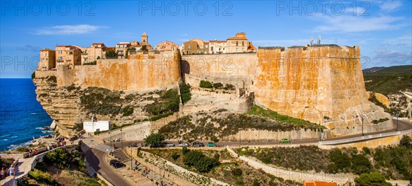 Fortified town of Bonifacio on the cliff