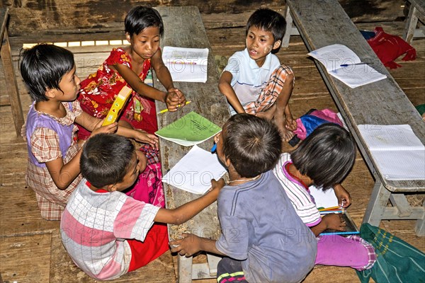 School lessons at Teak Monastery