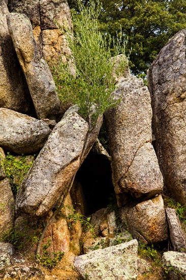 Quarry for the production of the menhir statues