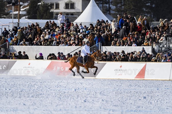 Valentin Novillo Astrada of Team Maserati gallops past the spectator stands