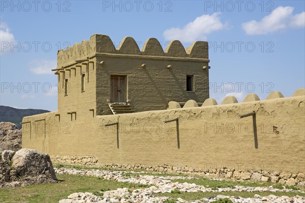 Reconstruction of the mud brick city wall