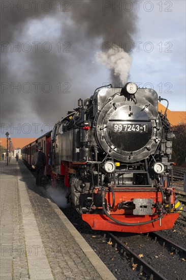 Steam locomotive at Wernigerode station