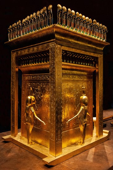 Canopic shrine with tutelary goddesses