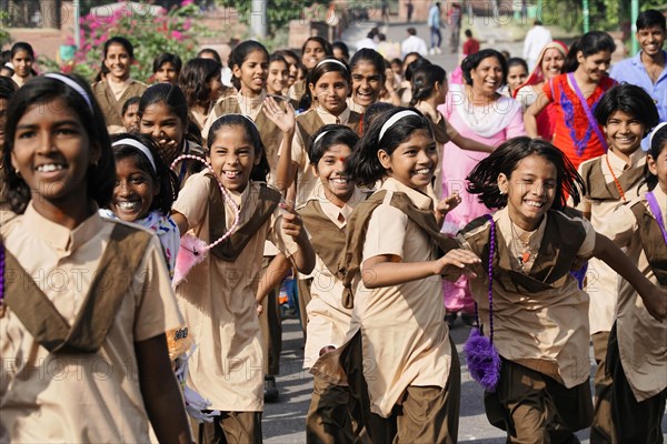 School trip of a girls' class in Jodhpur