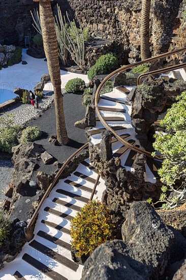 Stairs in the garden