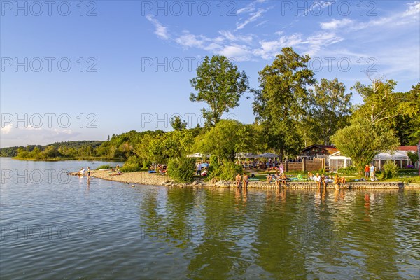 Sunbathing lawn and bathing area