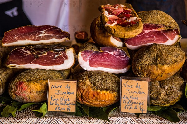 Sausage and cheese market stall