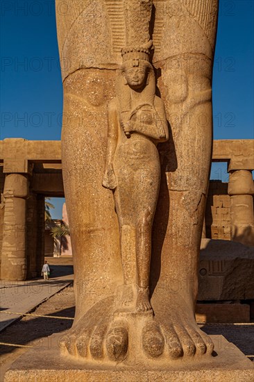 14 metre high statue of Ramses II and his daughter Merit-Amun