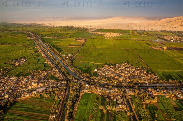 A clear border separated the fertile from the barren land