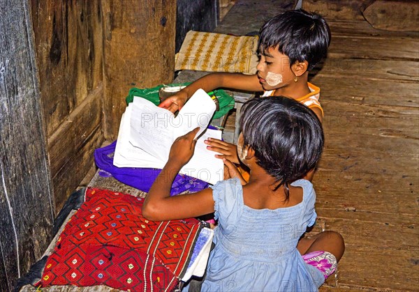 School lessons at Teak Monastery