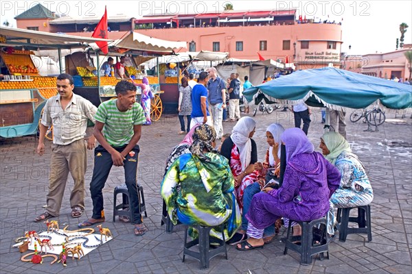 Stalls at the Jemaa El-Fna