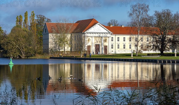 Rheinsberg Castle with lake and park