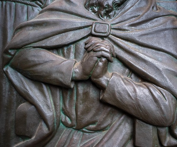 Christian depiction on the gate to the Berlin Cathedral at the Lustgarten