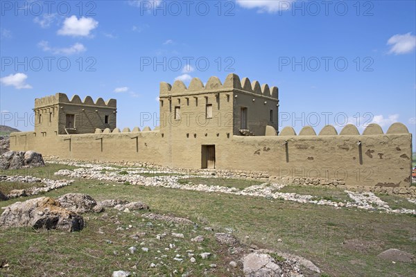 Reconstruction of the mud brick city wall