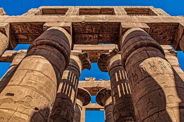 The Hall of Columns in the Main Temple of Amun