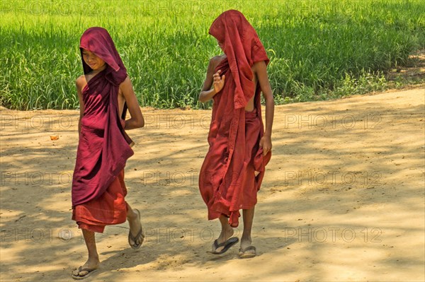 Monks at Teak Monastery