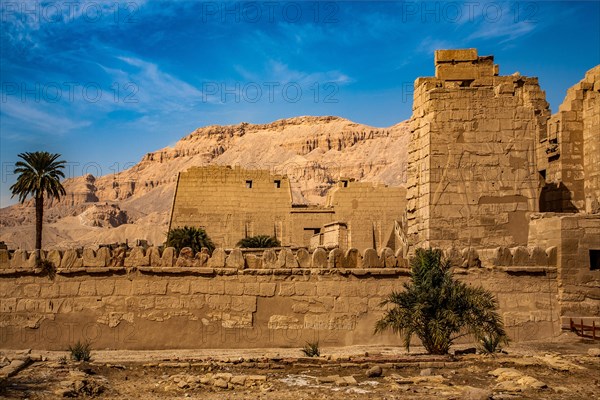 Medinet Habu with fortress wall