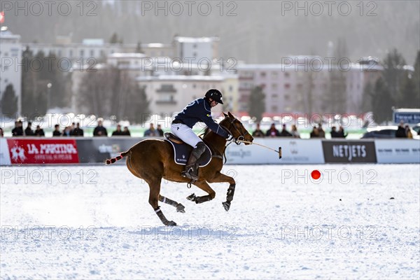 Valentin Novillo Astrada of Team Maserati rides in full gallop after the ball