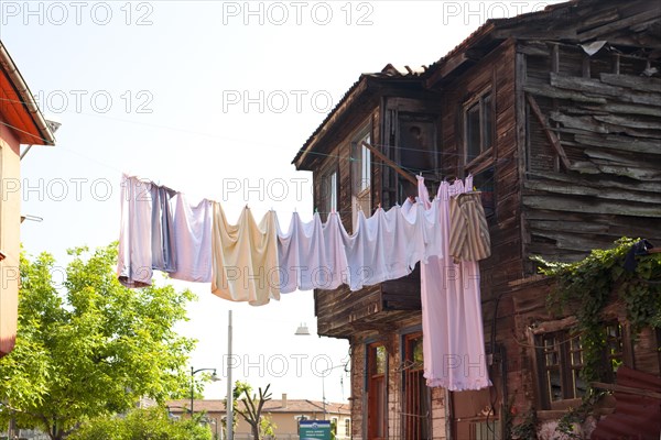 Sultanahmet old town district with wooden houses