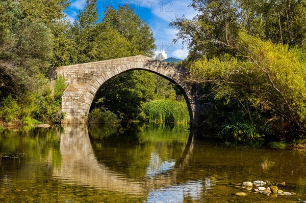 13th century Genoese bridge Spin'a Cavallu an architectural masterpiece