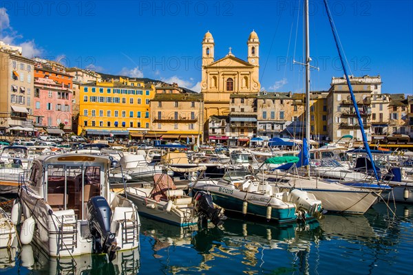 Old harbour with view of Saint-Jean-Baptiste church