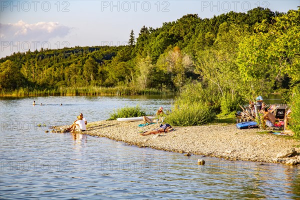 Gravel beach at Kleines Seehaus