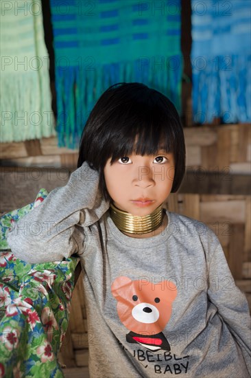 Young girl of the Padaung Karen