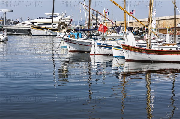 Fishing boats in the harbour of Saint Tropez