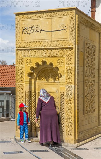 Fountain in front of the Hacibayram Mosque