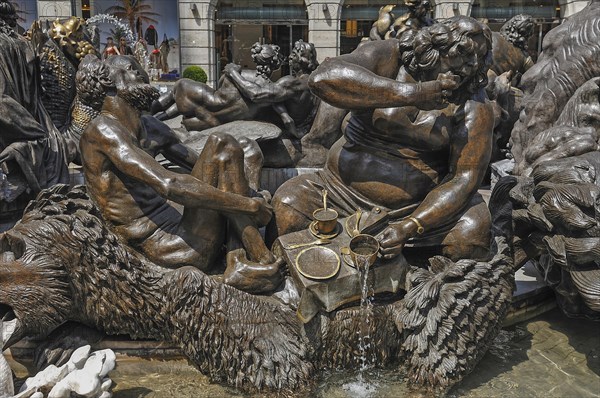 Detail of the fountain the Marriage Carousel