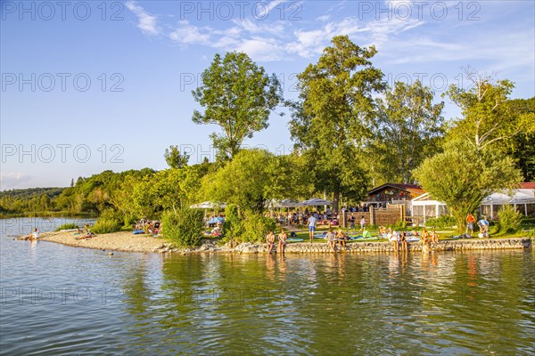 Sunbathing lawn and bathing area