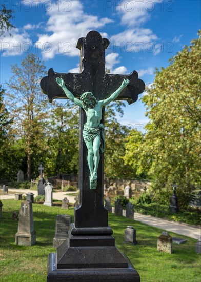 Christian cross in a cemetery in the diocese of Limburg