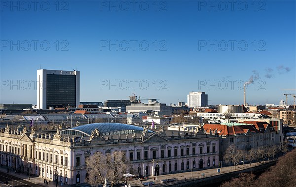 View of the German Historical Museum from the roof terrace of the New City Palace