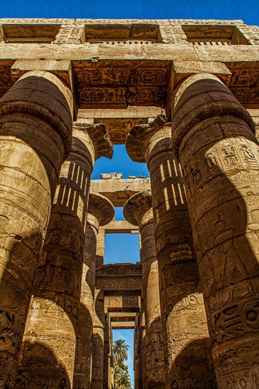 The Hall of Columns in the Main Temple of Amun